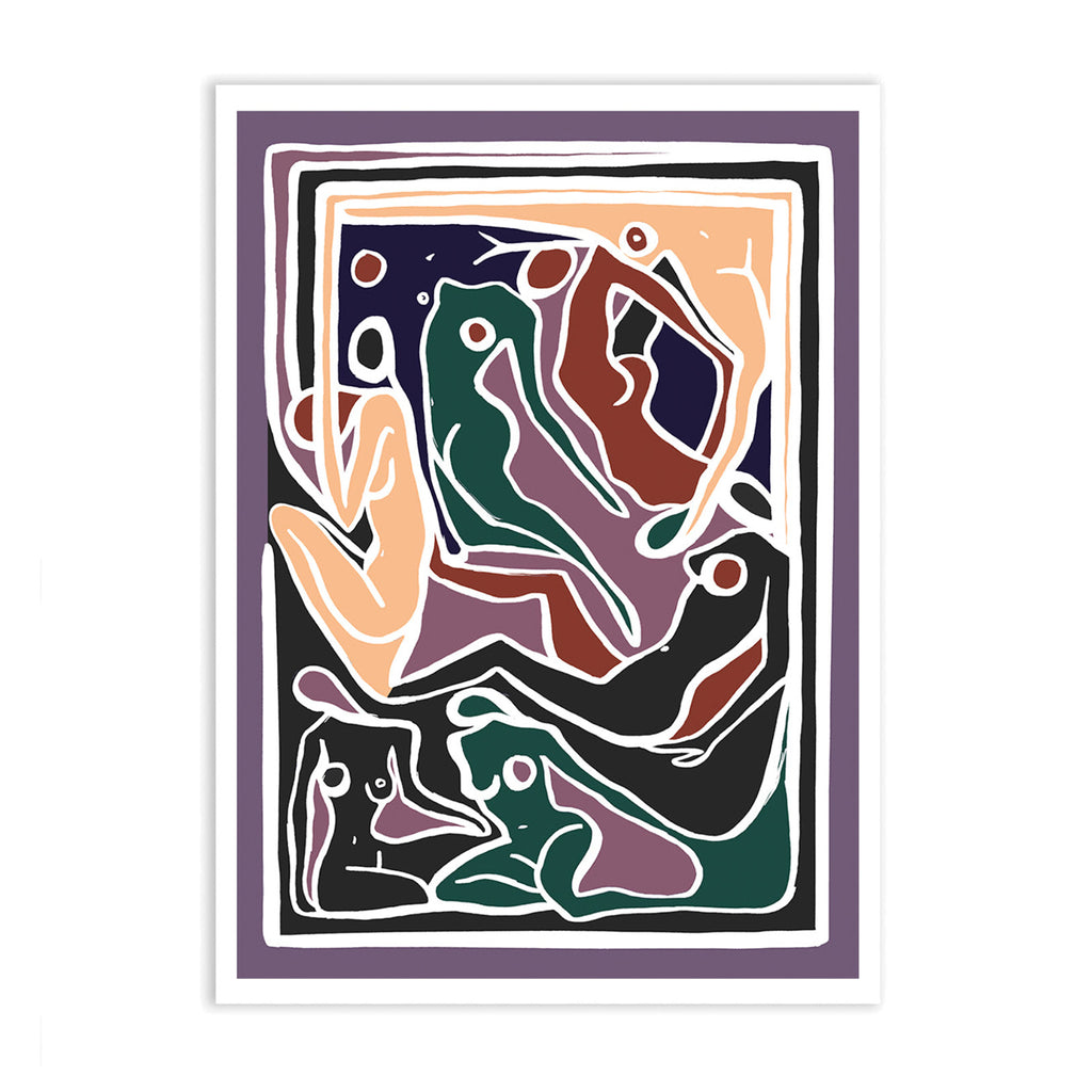 ECSTATIC NUDES 5 LILAC Print
