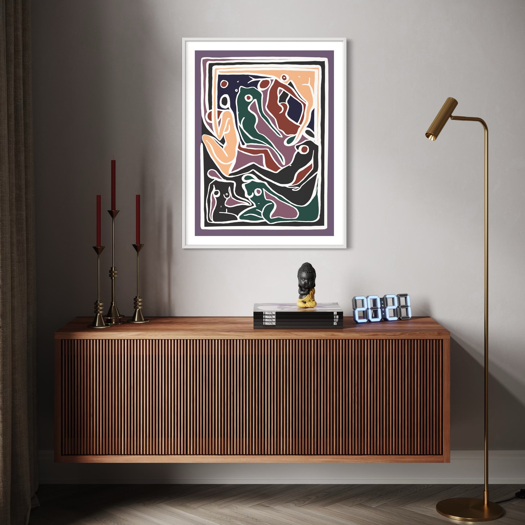 ECSTATIC NUDES 5 LILAC Print