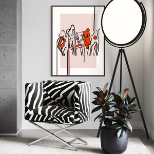 NUDIST RED Print