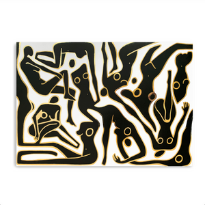 SET OF 3 Gold Foil Prints