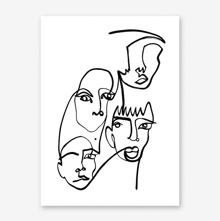 Blind Drawing Poster Print