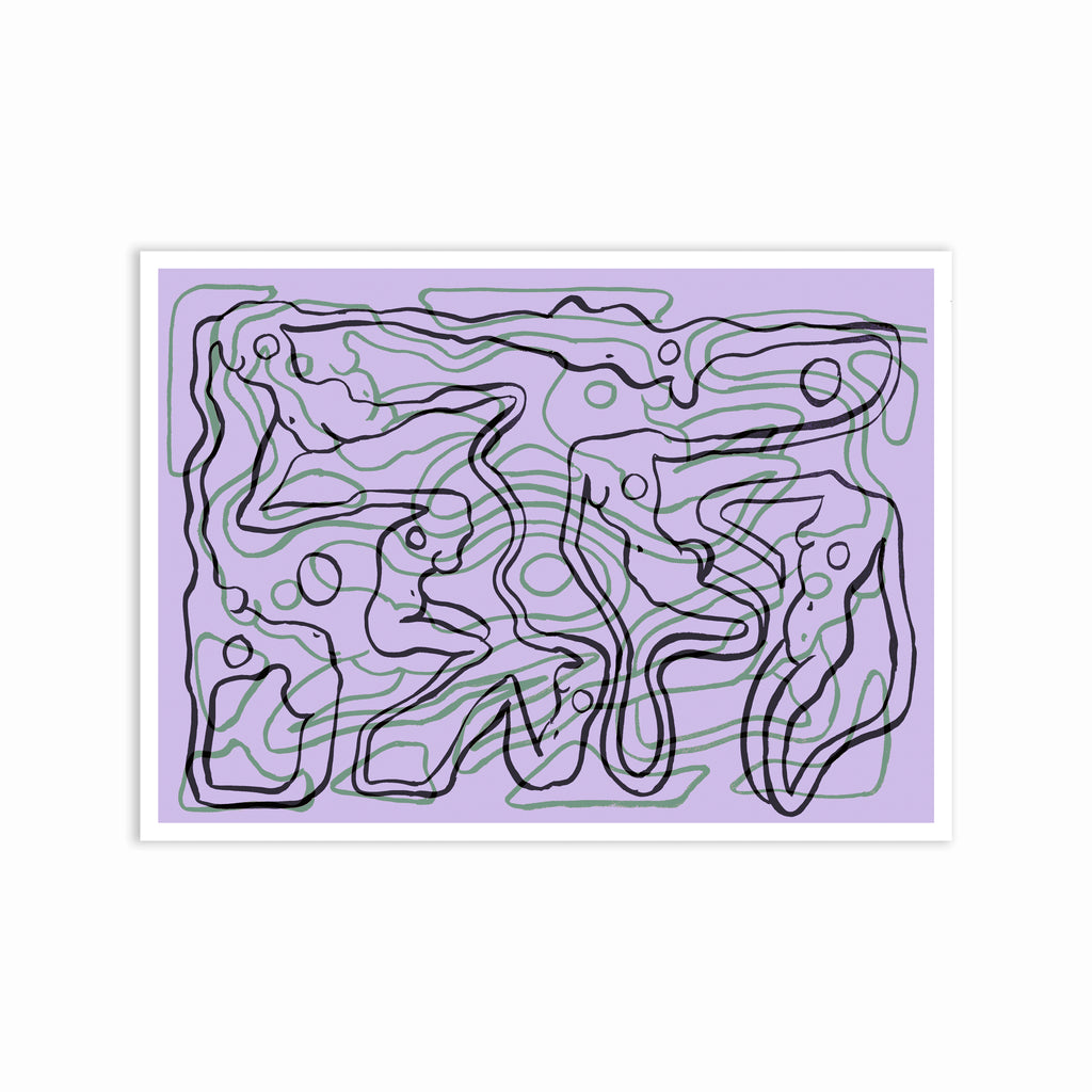 ECSTATIC NUDES 19 LILAC Print