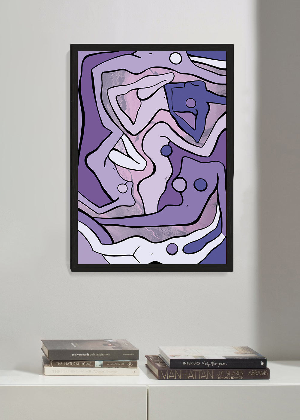 ECSTATIC NUDES 2 LILAC Poster Print