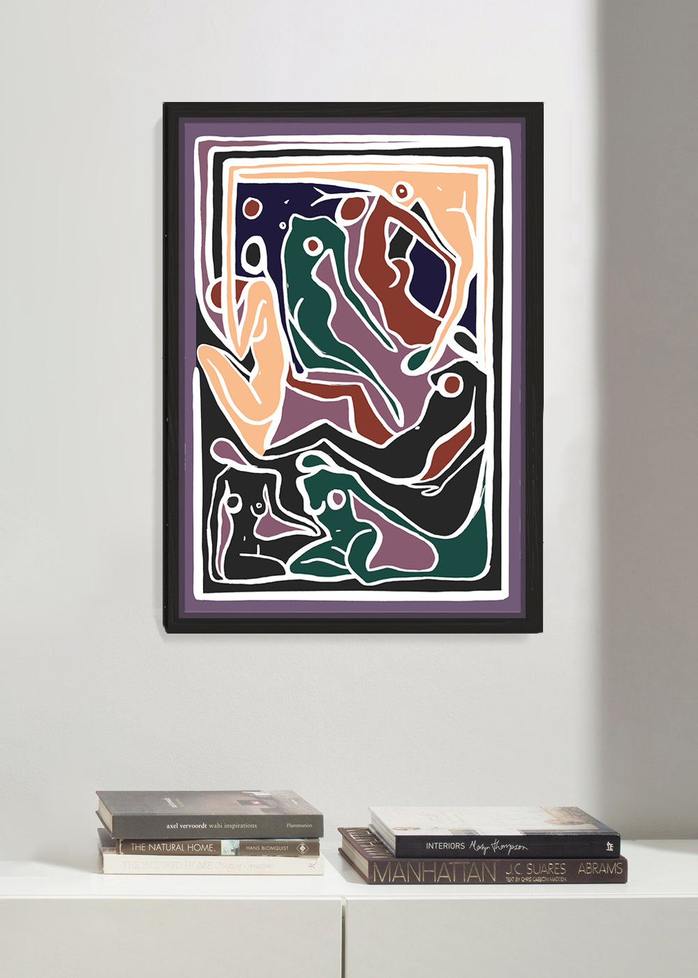 ECSTATIC NUDES 5 LILAC Poster Print