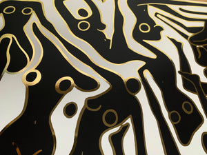 ECSTATIC NUDES 7 Gold Foil Print