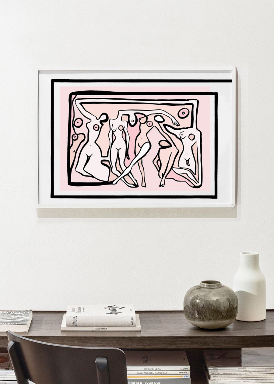 PSYCHEDELIC NUDES Poster Print