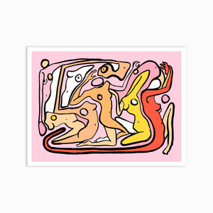 PSYCHEDELIC NUDES VIBRANT Poster Print